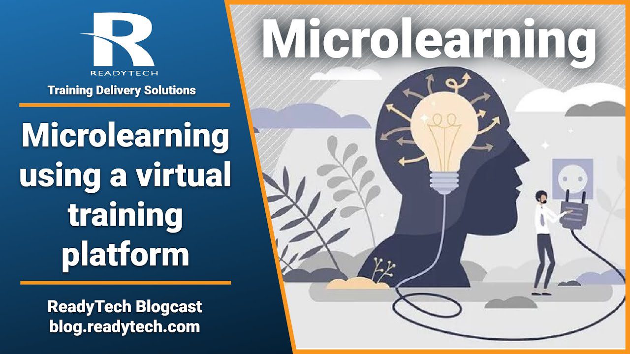Microlearning using a virtual training platform